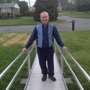 Author John Royer, at his house. 