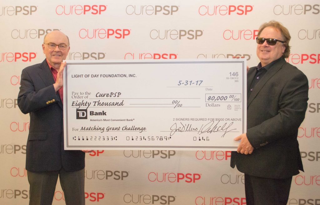 CurePSP President, David Kemp, with Tony Pallagrosi, Executive Director of Light of Day